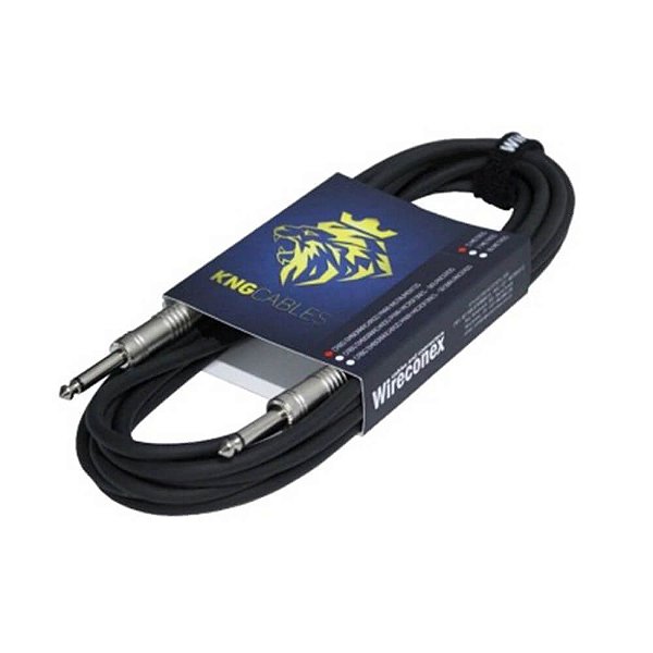 Cabos Para Instrumentos 5 Metros P10/p10 Gte-05 Kng Wireconex