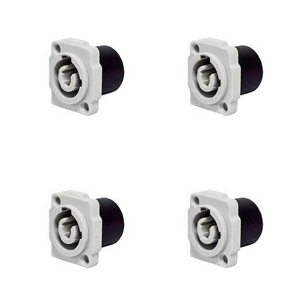 Kit Conectores De Ac-out De Painel Wc 1833 Out P Gy Pgy (4un) Wireconex Azul - Pç / 4