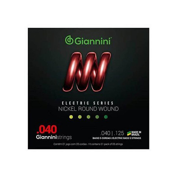 Encordoamento Giannini P/contra Baixo Leve 0.040 Geebrl/5