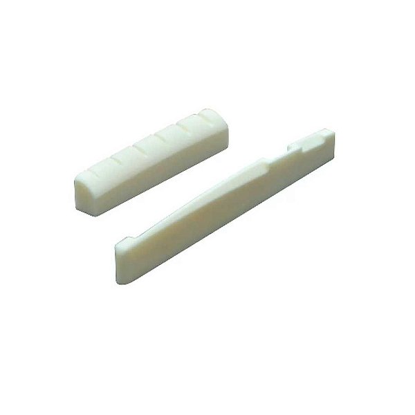 Kit Rastilho / Nut 43mm P/guitarra E Violão Aço 100% Osso - Csk1