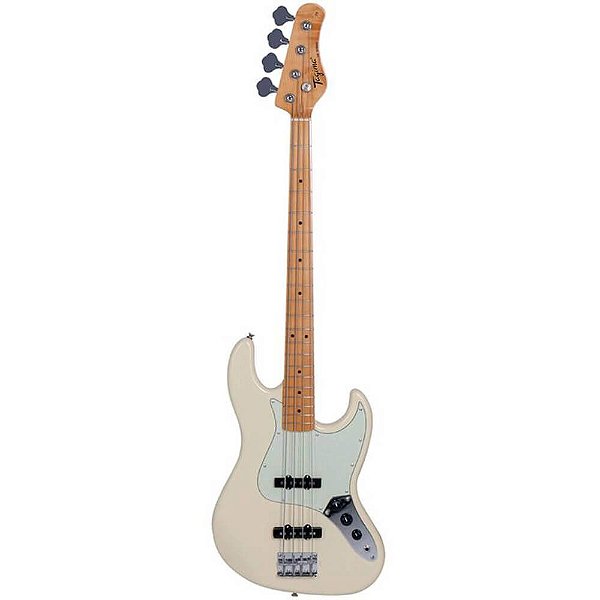 Contra Baixo Tagima Tw-73 Owh Lf/mg - (olympic White - Escala Clara - Escudo Mint Green)