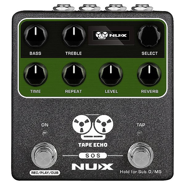 Pedal de Efeito Nux NDD-7 Tape Echo Delay de Fita