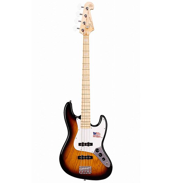 Contrabaixo Elétrico SX SJB75 3 Tone Sunburst 4C