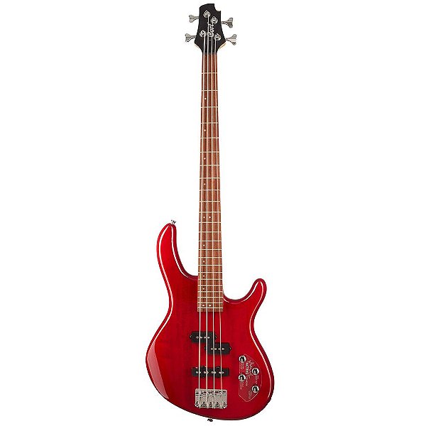 Contrabaixo 4 Cordas Cort Action Bass Plus Ativo Vermelha