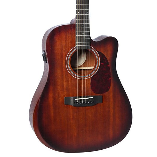 Violão Elétrico Seizi Neo Tokyo Kaizen Cutaway Mogno Burst