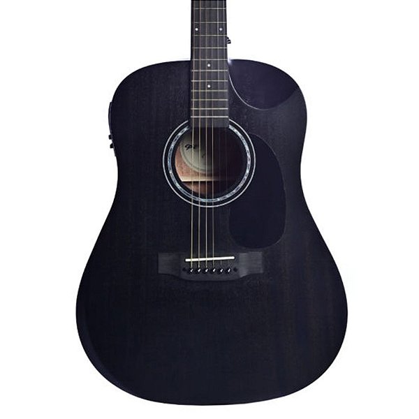 Violão Elétrico Seizi Neo Akira Half Kaizen Open Pore Black