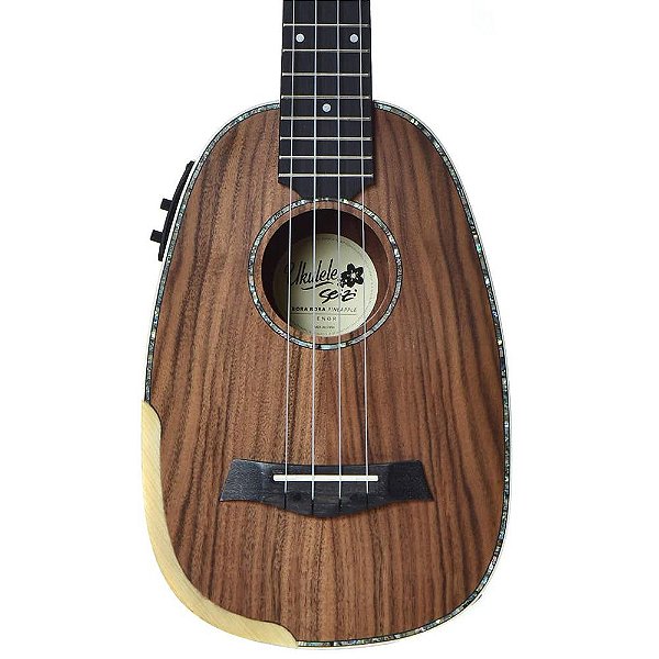 Ukulele Elétrico Seizi Bora-Bora Plus Pineapple Tenor Koa