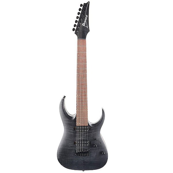 Guitarra 7 Cordas Ibanez RGA742FM-TGF Transparent Gray Flat