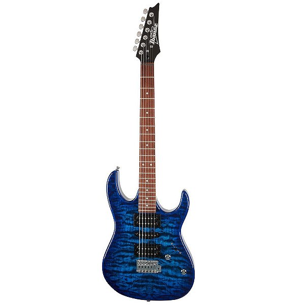 Guitarra Ibanez GRX70QA-TBB Super Strat Blue Burst