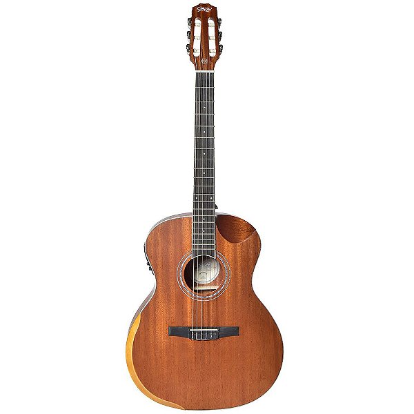 Violão Elétrico Seizi Nagoya Nylon Kaizen Mahogany Satin