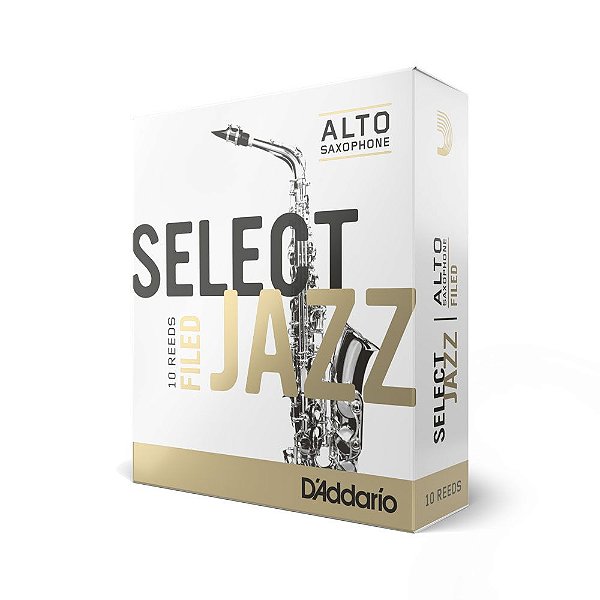 Palheta Sax Alto 3M Filed (10 Peças) D Addario Select Jazz