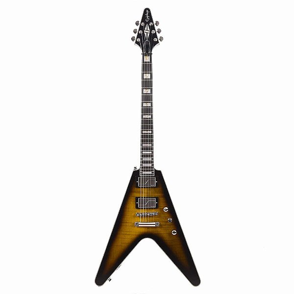Guitarra Epiphone Prophecy Flying V Yellow Tiger Aged Gloss