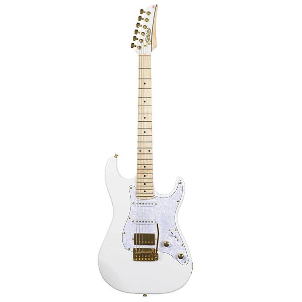 Guitarra Seizi Katana Musashi HSS Ltd Ed White com Bag