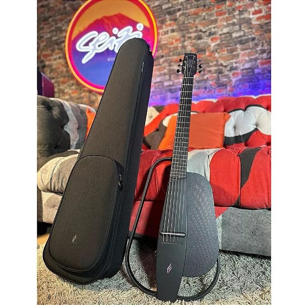 Violão Elétrico Vazado Seizi Smart - Black