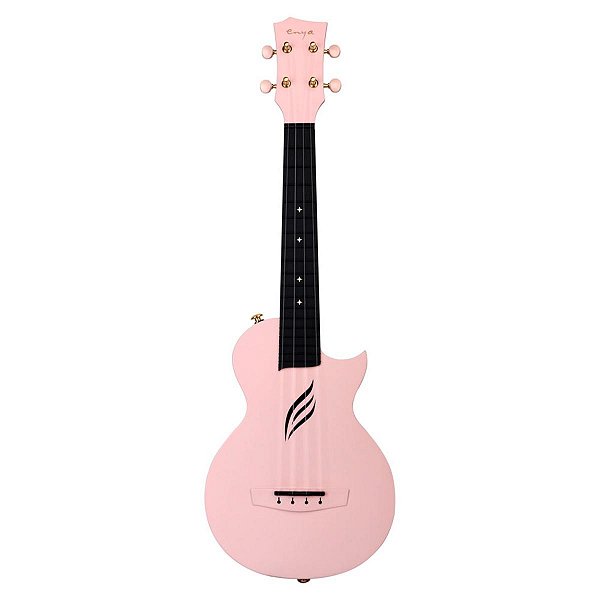 Ukulele Acústico Seizi Nova U Concert Fibra de Carbono Rosa