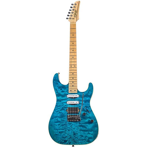 Guitarra Seizi Katana Hashira Quilted Maple Ocean Blue