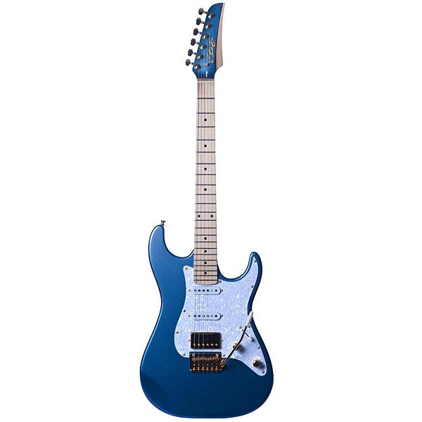 Guitarra Seizi Katana Musashi HSS Pelham Blue Gold