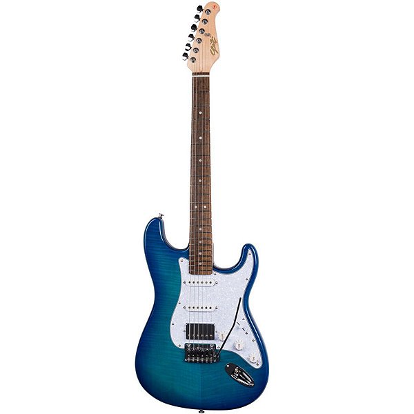 Guitarra Seizi Vintage Budokan Plus Flamed Blue