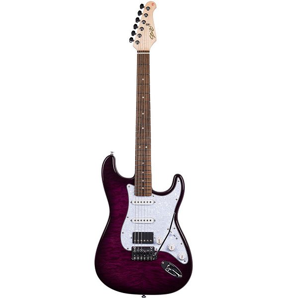 Guitarra Seizi Vintage Budokan Plus Quilted Purple