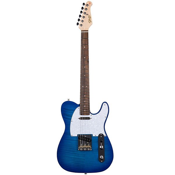 Guitarra Seizi Telecaster Vintage Saitama Plus Flamed Blue