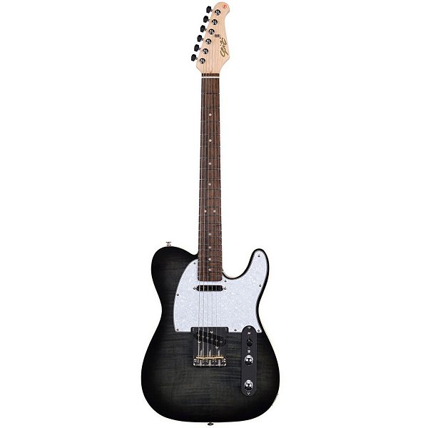 Guitarra Seizi Telecaster Vintage Saitama Plus Flamed Black