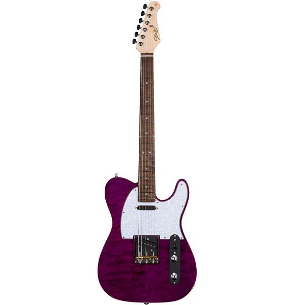 Guitarra Seizi Tele Vintage Saitama Plus Quilted Purple