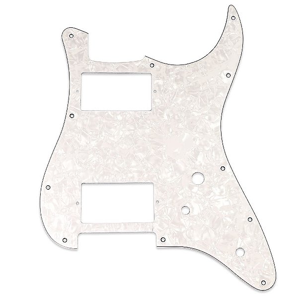 Escudo Guitarra Strat HH Branco Perolado 3P Spirit 231-WP