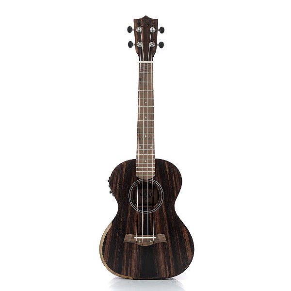 Ukulele Elétrico Moani UKEB-26EQ Moani Tenor Ebony com Bag