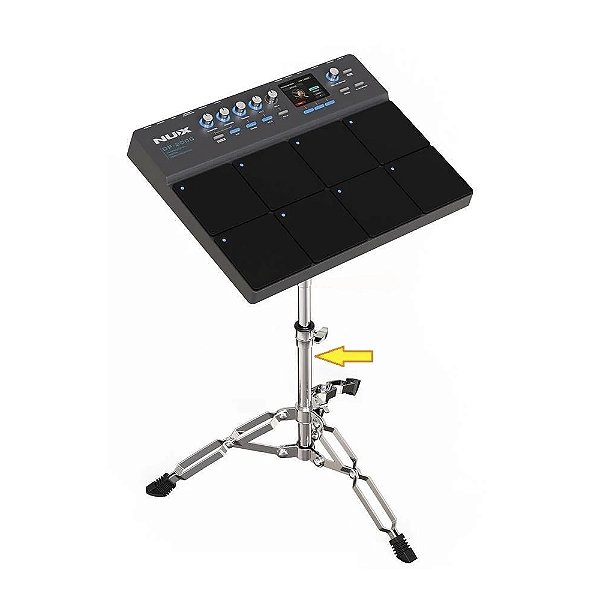 Kit Pad de Pecussão e Suporte Bateria Nux DP2000 com Bag