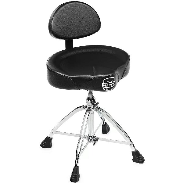 Banco de Bateria Mapex T-875 Selim com Encosto Reforçado