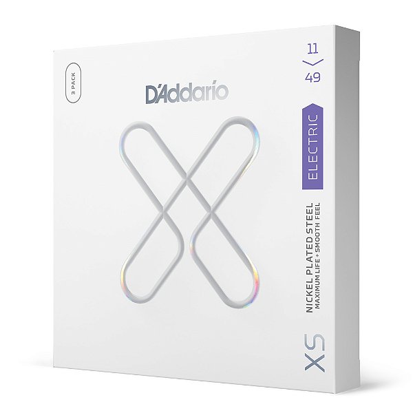 Encordoamento Revestido D'addario XS 3 Jogos 011 P/ Guitarra