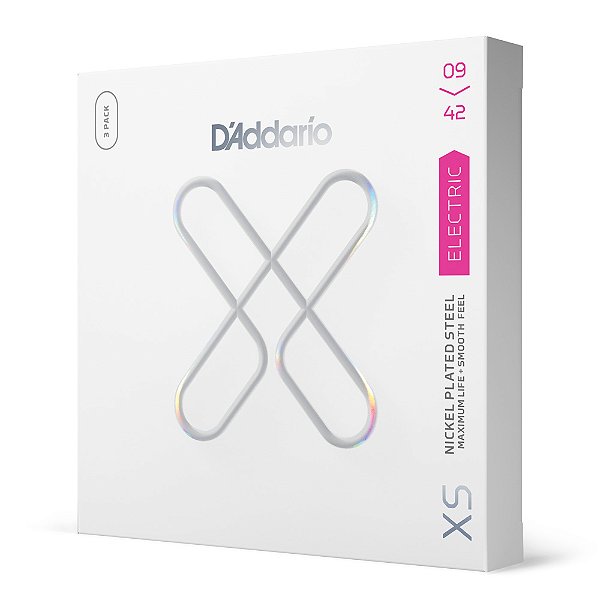 Encordoamento Revestido D'addario XS 3 Jogos 09 P/ Guitarra