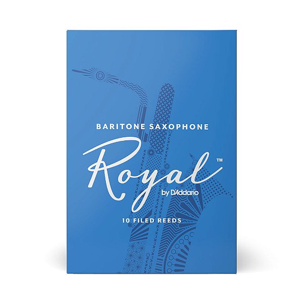Kit com 10 Palhetas D'addario Royal 1.5 para Sax Barítono