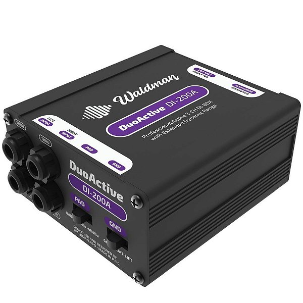 Direct Box Ativo Waldman Di-200a Duo Active - 2 Canais