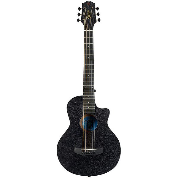 Violão Acústico Aço Seizi Fun Panda Black Sparkle