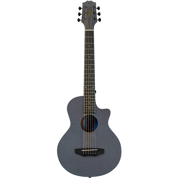 Violão Acústico Aço Seizi Fun Panda Space Grey Sparkle