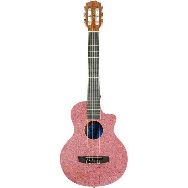 Violão Acústico Seizi Nylon Fun Panda Rose Gold Sparkle