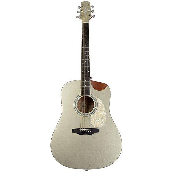 Violão Elétrico Seizi Akira Half Kaizen Cutaway Titanium