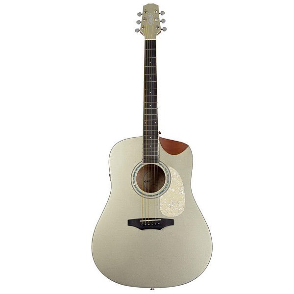 Violão Elétrico Seizi Akira Half Mirai Cutaway Titanium