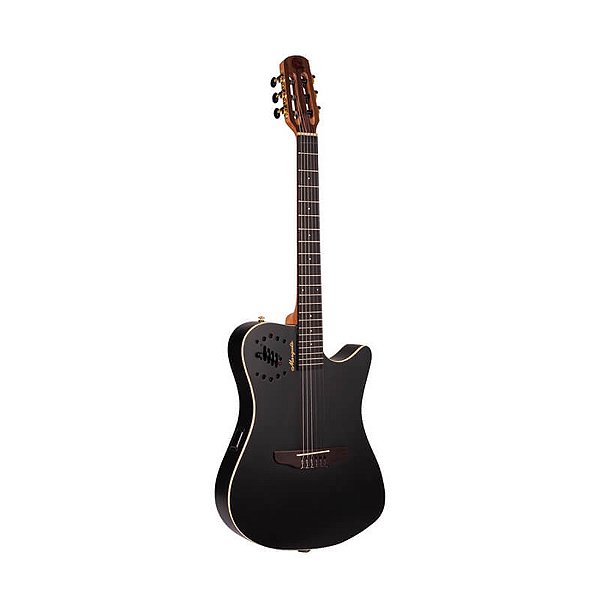 Violão Flat Elétrico Marquês VN-12 Nylon Ativo Preto