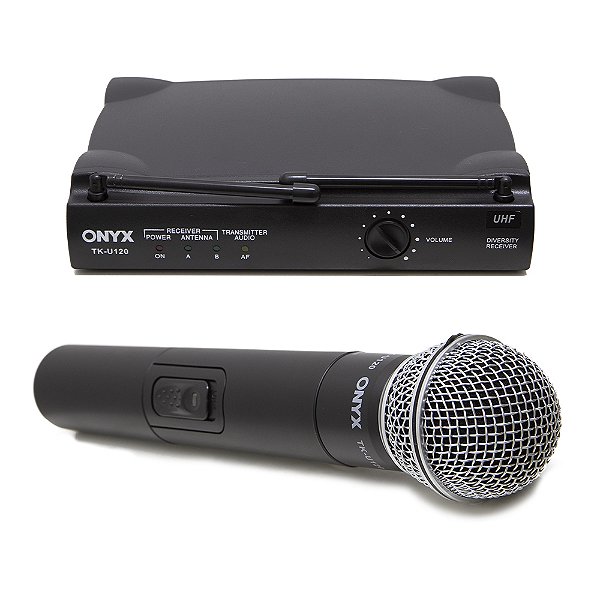 Microfone Sem Fio Onyx TK U120 UHF Mão