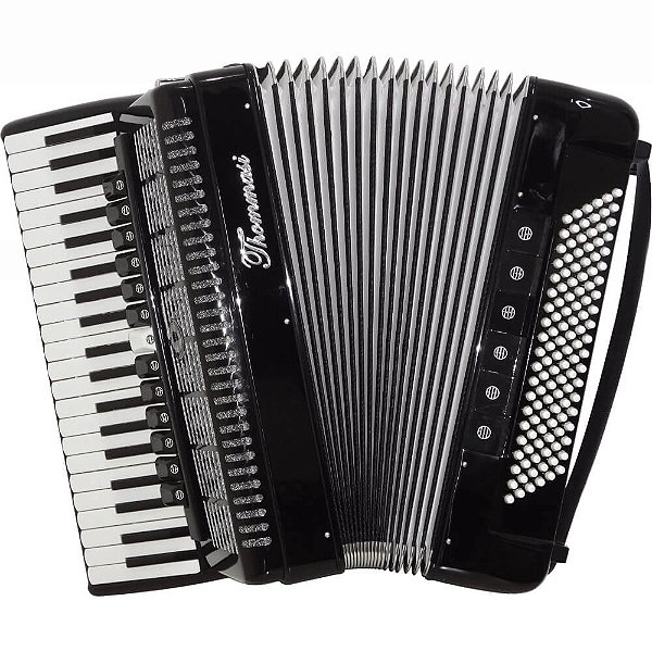 Acordeon Thommasi 120 Baixos 41 Teclas TA 12020 Preto