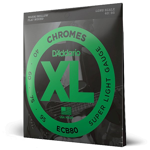 Encordoamento D'addario ECB80 .040 XL Chromes para Baixo 4C