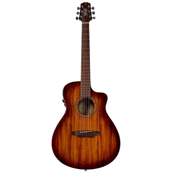 Violão Elétrico Seizi Zen Kaizen Plus Cutaway Koa Burst Gloss