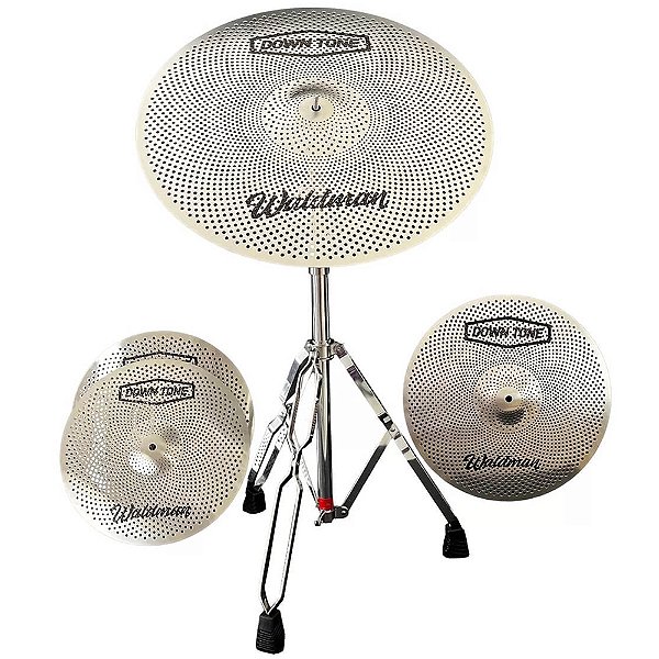 Kit de Pratos Waldman DT-141620 Down Tone para Bateria