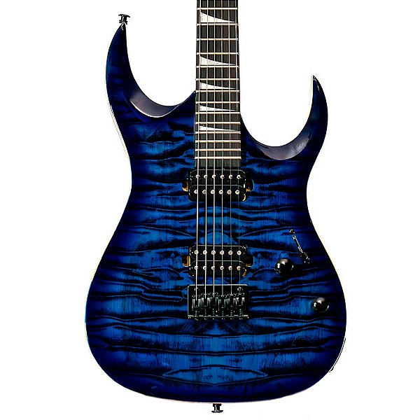 Guitarra Waldman WGAR220QX BLB Extravaganza Floyd Rose Azul