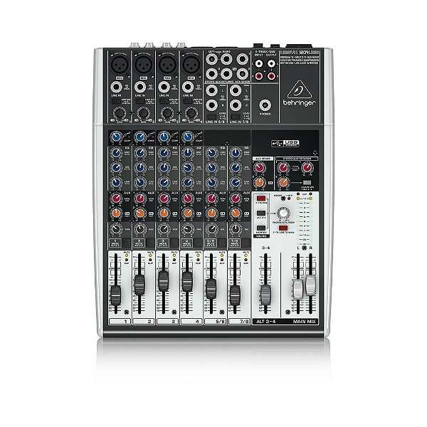 Mesa de Som Analógica Behringer Xenyx 1204USB 8 Canais Bivolt