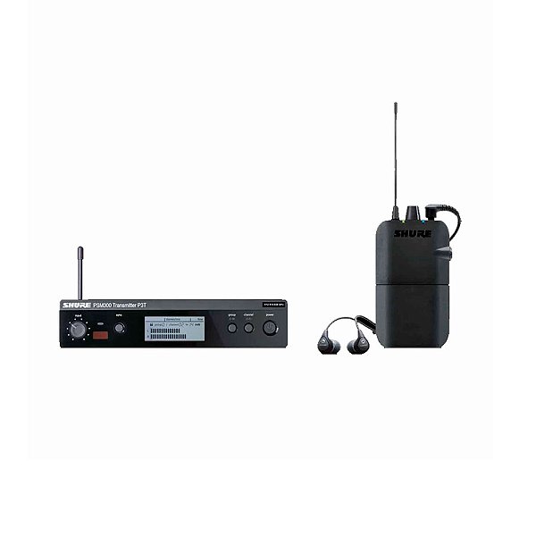 Monitor Pessoal Shure P3TBRR112GR-K12 Estéreo Sem Fio