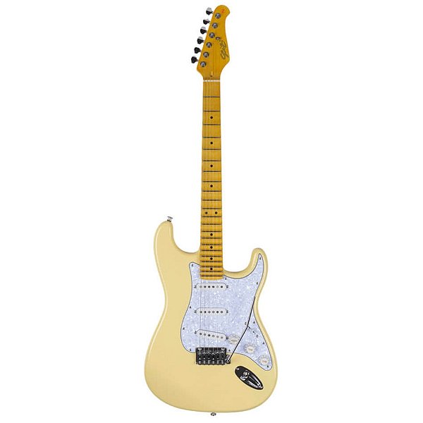 Guitarra Seizi Vintage Ozielzinho Rising Sun SSS Cream