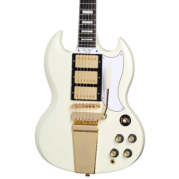 Guitarra Epiphone Maestro Vibrola 1963 SG Classic White